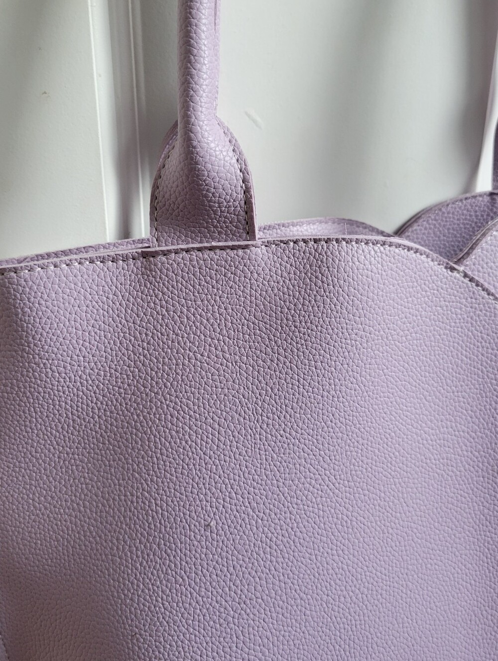 Mellow World Vegan Leather Tote Bag Lavender - Picture 2 of 13